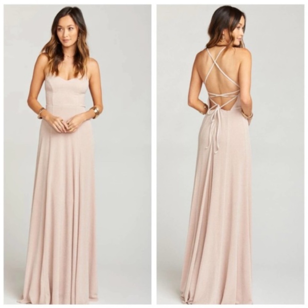 SHOW ME YOUR MUMU Maxi Dress Size XS Goddess Beige